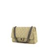 Chanel 2.55 handbag in green quilted leather and burnished leather - 00pp thumbnail