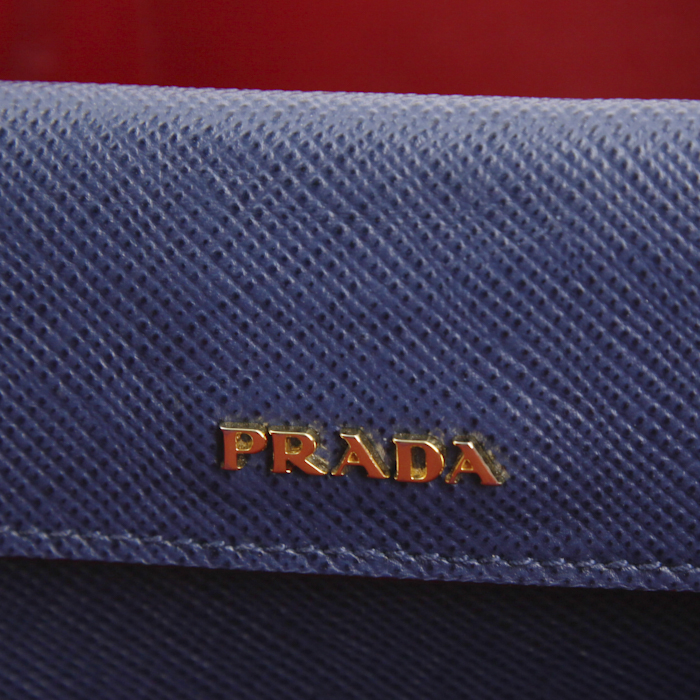 Bolso de mano Prada Double modelo grande en cuero saffiano - Detail D3