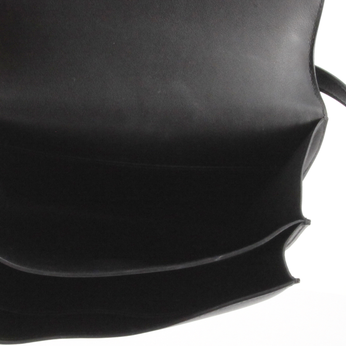 Borsa a tracolla Hermes Hermes Constance modello piccolo in pelle Swift nera - Detail D3