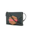 Hermes shoulder bag in pigeon blue, pink and brown tricolor grained leather - 00pp thumbnail