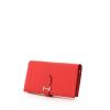 Hermes Béarn wallet in pink grained leather - 00pp thumbnail
