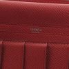 Hermes Béarn wallet in pink grained leather - Detail D3 thumbnail
