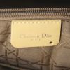 Dior handbag in beige canvas and beige patent leather - Detail D3 thumbnail