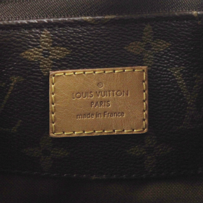 Borsa Louis Vuitton in tela monogram e pelle naturale - Detail D3