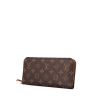 Portafogli Louis Vuitton in tela monogram e pelle marrone - 00pp thumbnail