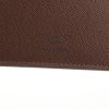 Portafogli Louis Vuitton in tela monogram e pelle marrone - Detail D4 thumbnail