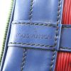 Louis Vuitton Grand Noé large model shopping bag in blue, green and red epi leather - Detail D3 thumbnail