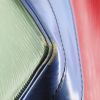 Shopping bag Louis Vuitton Grand Noé modello grande in pelle Epi blu verde e rossa - Detail D5 thumbnail