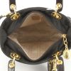 Dior Lady Dior handbag in dark brown canvas cannage - Detail D3 thumbnail