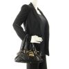 Paddington small model handbag in navy blue leather - Detail D1 thumbnail