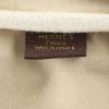Bolsa de viaje Hermes Victoria en cuero togo color burdeos y lona beige - Detail D3 thumbnail