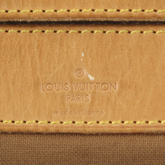 Sac à main Louis Vuitton Boulogne en toile monogram enduite et cuir naturel - Detail D3