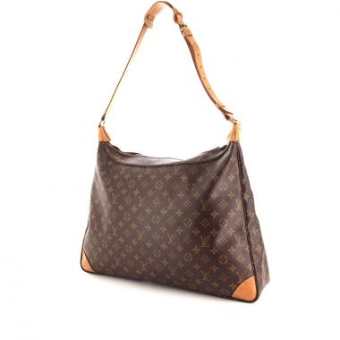 Sac à main Louis Vuitton Boulogne en toile monogram enduite et cuir naturel