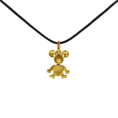 Colgante articulado Pomellato Orsetto modelo mediano en oro amarillo