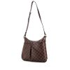 Sac bandoulière Louis Vuitton en toile damier et cuir marron - 00pp thumbnail