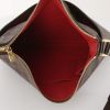 Louis Vuitton shoulder bag in damier canvas and brown leather - Detail D2 thumbnail