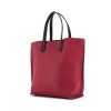 Fendi shopping bag in raspberry pink and anthracite grey leather - 00pp thumbnail