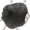 Shopping bag Fendi in tela marrone e nera con motivo a quadretti e pelle marrone - Detail D3 thumbnail