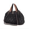 Shopping bag Chanel Portobello in pelle trapuntata nera marrone e bordeaux - 00pp thumbnail