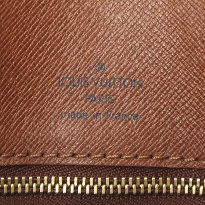 Borsa bisaccia Louis Vuitton Chantilly in tela monogram e pelle naturale - Detail D3