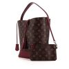 Louis Vuitton Monogram Idole large model handbag in brown monogram canvas and pink Cassis leather - 00pp thumbnail