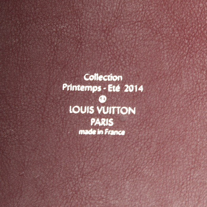 Borsa Louis Vuitton Monogram Idole modello grande in tela monogram marrone e pelle rosa Cassis - Detail D3