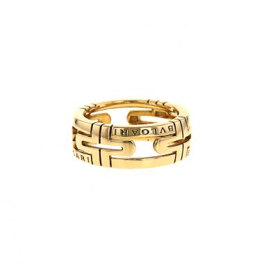 Bague ajourée Bulgari Parentesi en or jaune