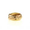 Cartier Trinity medium model ring in yellow gold,  pink gold and white gold - 360 thumbnail