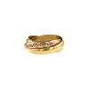 Cartier Trinity medium model ring in yellow gold,  pink gold and white gold - 00pp thumbnail