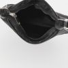 Louis Vuitton Boulogne handbag in black satin and black leather - Detail D2 thumbnail