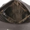 Salvatore Ferragamo Sofia shoulder bag in dark brown grained leather - Detail D3 thumbnail