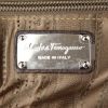 Salvatore Ferragamo Sofia shoulder bag in dark brown grained leather - Detail D4 thumbnail