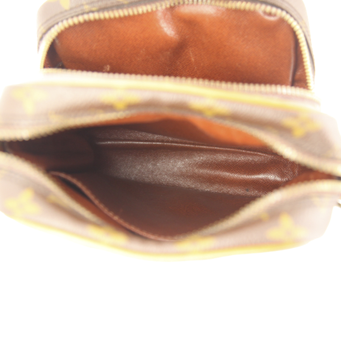 Louis Vuitton Amazone messenger bag in brown monogram canvas and natural leather - Detail D2