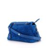 Fendi By the way shoulder bag in blue skin-out fur and blue leather - 00pp thumbnail