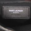 Saint Laurent backpack Festival in silver canvas and black leather - Detail D4 thumbnail