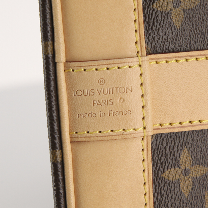 Sac de voyage Louis Vuitton Cruiser en toile monogram et cuir naturel - Detail D3