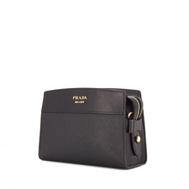 Sac bandoulière Prada Esplanade en cuir saffiano noir