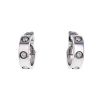 Cartier Love earrings in white gold and diamonds - 00pp thumbnail