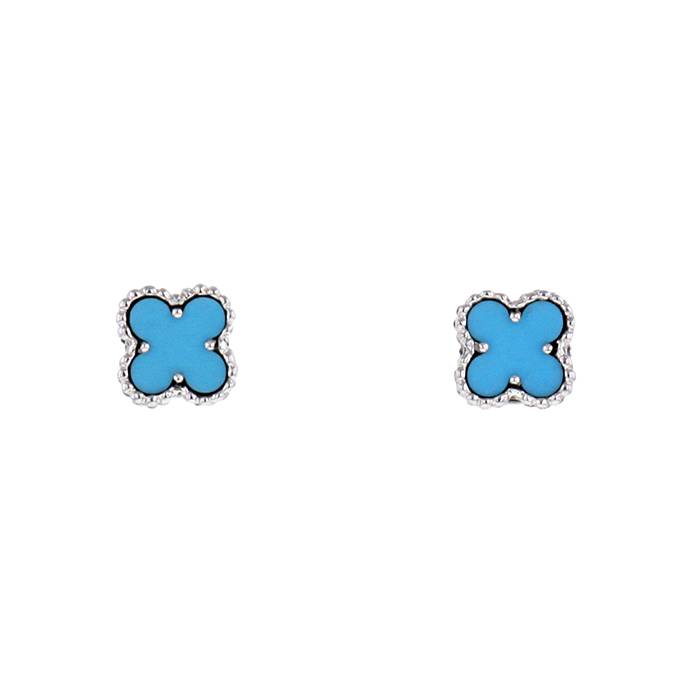 turquoise van cleef earrings