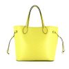 Louis Vuitton Neverfull medium model shopping bag in yellow Lime epi leather - 360 thumbnail