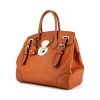 Bolso de mano Ralph Lauren Ricky modelo grande en cuero color oro - 00pp thumbnail