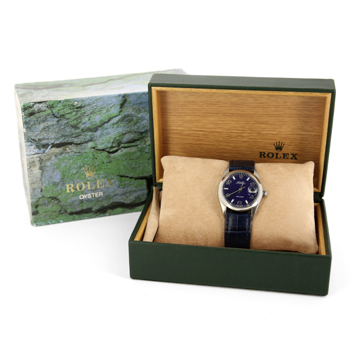 Montre Rolex Oyster Date Precision en acier Ref :  6694 Vers  96 Vers  1968 - Detail D2