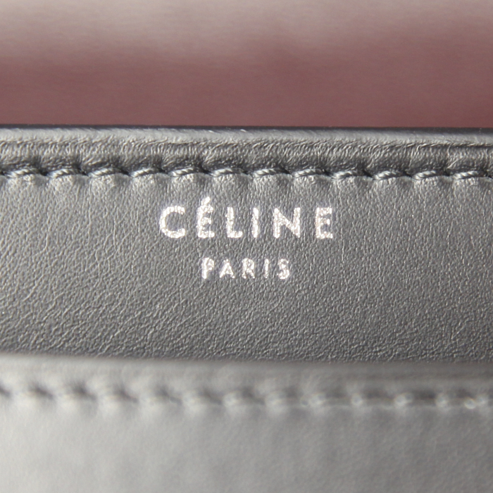 Sac à main Celine Classic Box en cuir box noir - Detail D3