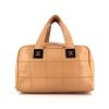 Chanel Petit Shopping handbag in beige quilted grained leather - 360 thumbnail