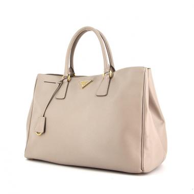 Sac à main Prada en cuir saffiano gris