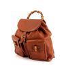 Gucci Bamboo backpack in brown leather - 00pp thumbnail