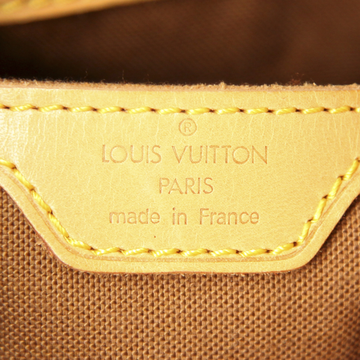 Louis Vuitton backpack in monogram canvas and natural leather - Detail D3