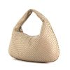Bottega Veneta large model handbag in beige braided leather - 00pp thumbnail