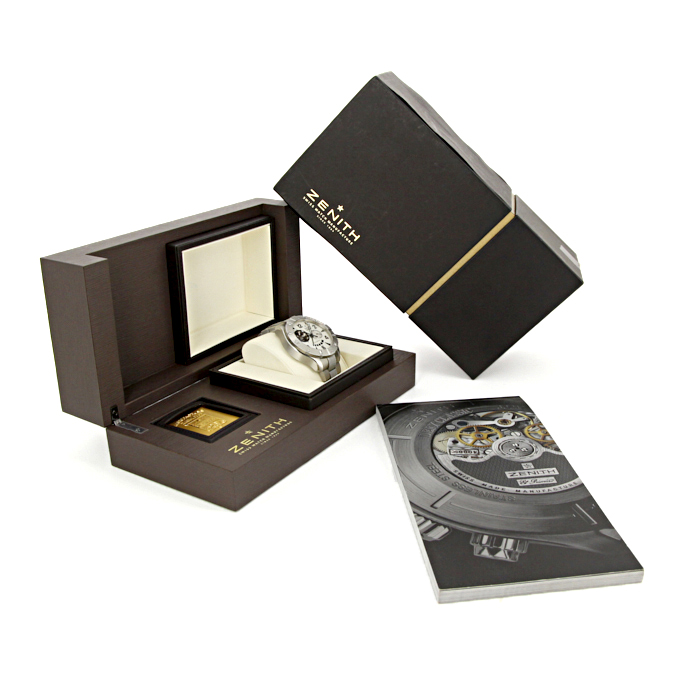 Zenith El Primero watch in stainless steel Circa  2010 - Detail D2