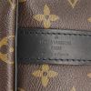 Borsa da viaggio Louis Vuitton Keepall 55 cm in tela monogram e pelle nera - Detail D4 thumbnail